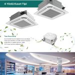 Alarko Flair Kaset Tipi Split Klima 24.000 BTU/h